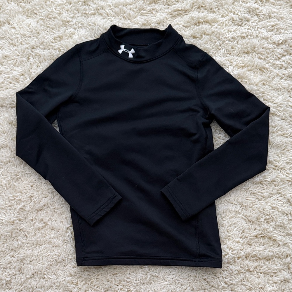 Kids Under Armour Black cold Weather Performance Top